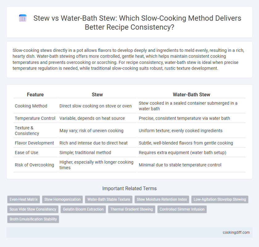 Stew vs Water-Bath Stew: Which Slow-Cooking Method Delivers Better Recipe Consistency?