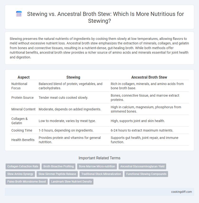 Stewing vs. Ancestral Broth Stew: Which Is More Nutritious for Stewing?