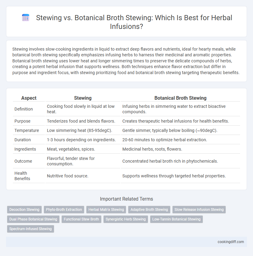 Stewing vs. Botanical Broth Stewing: Which Is Best for Herbal Infusions?