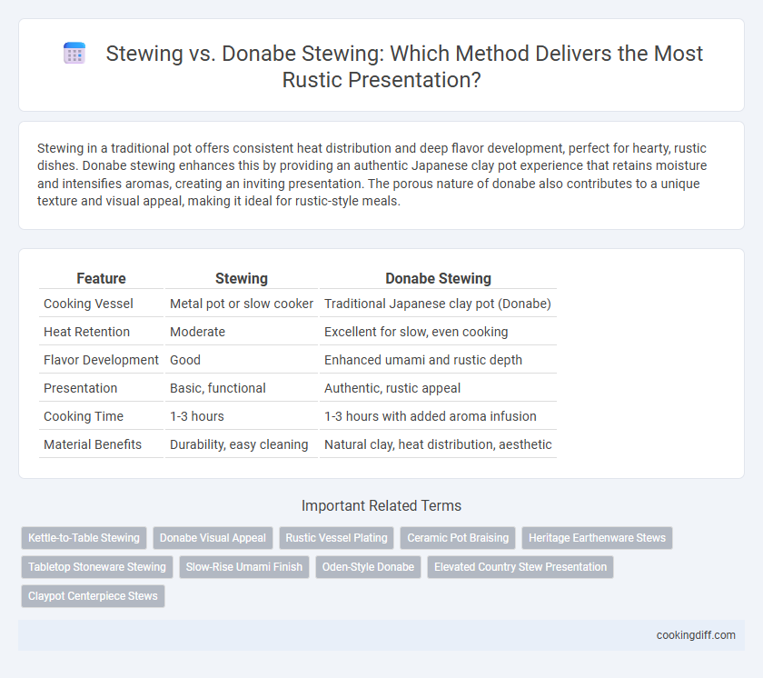 Stewing vs. Donabe Stewing: Which Method Delivers the Most Rustic Presentation?