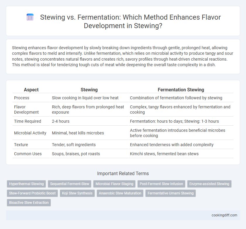Stewing vs. Fermentation: Which Method Enhances Flavor Development in Stewing?