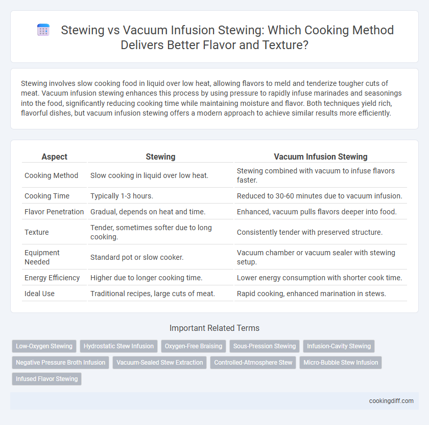 Stewing vs Vacuum Infusion Stewing: Which Cooking Method Delivers Better Flavor and Texture?