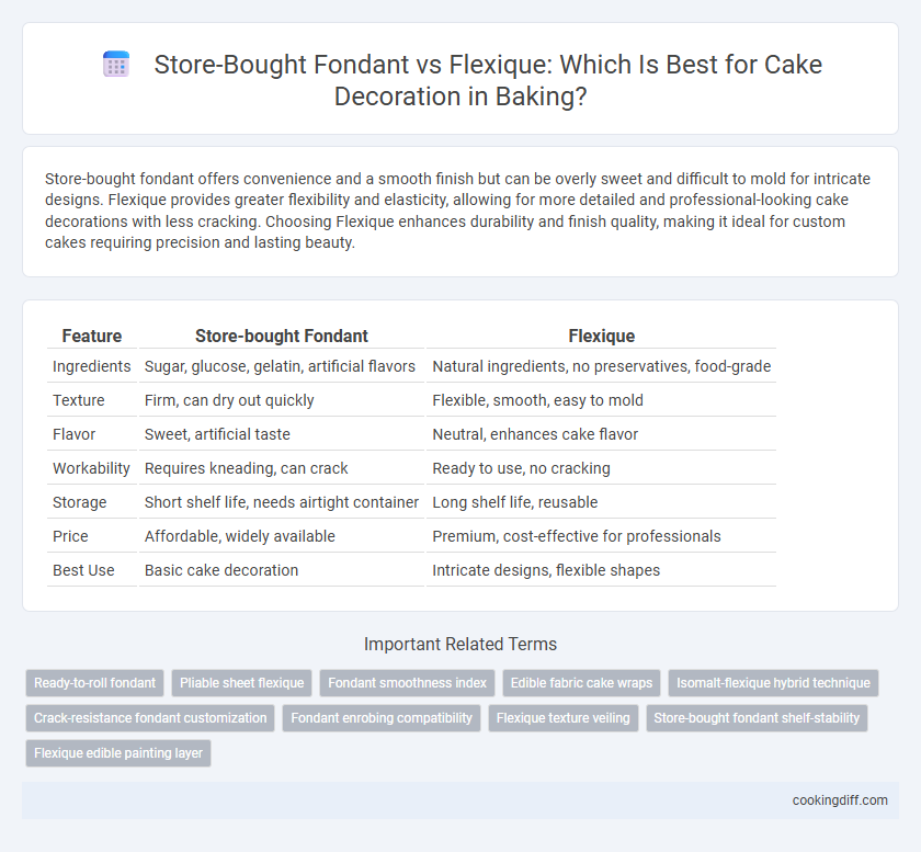 Store-Bought Fondant vs Flexique: Which Is Best for Cake Decoration in Baking?
