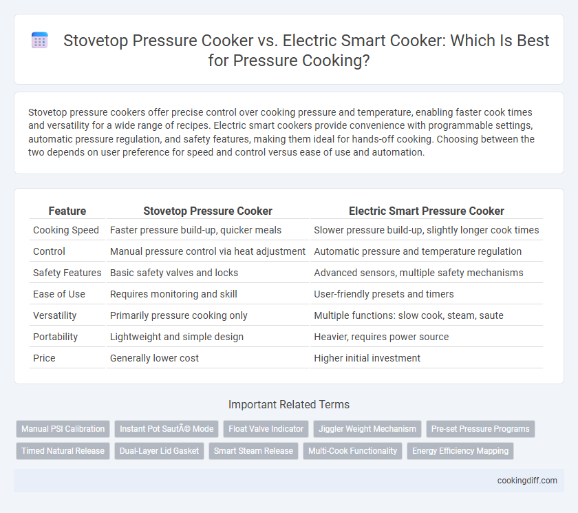 Stovetop Pressure Cooker vs. Electric Smart Cooker: Which Is Best for Pressure Cooking?