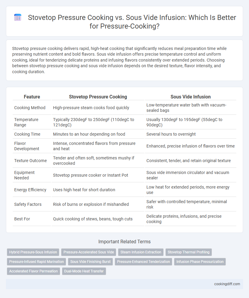 Stovetop Pressure Cooking vs. Sous Vide Infusion: Which Is Better for Pressure-Cooking?