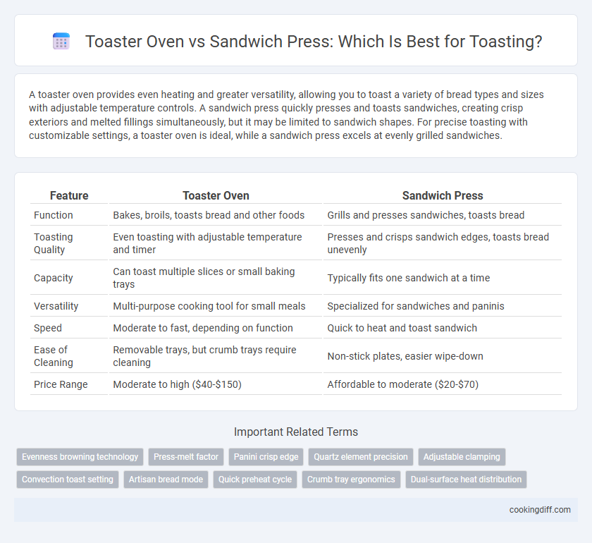 Toaster Oven vs Sandwich Press: Which Is Best for Toasting?