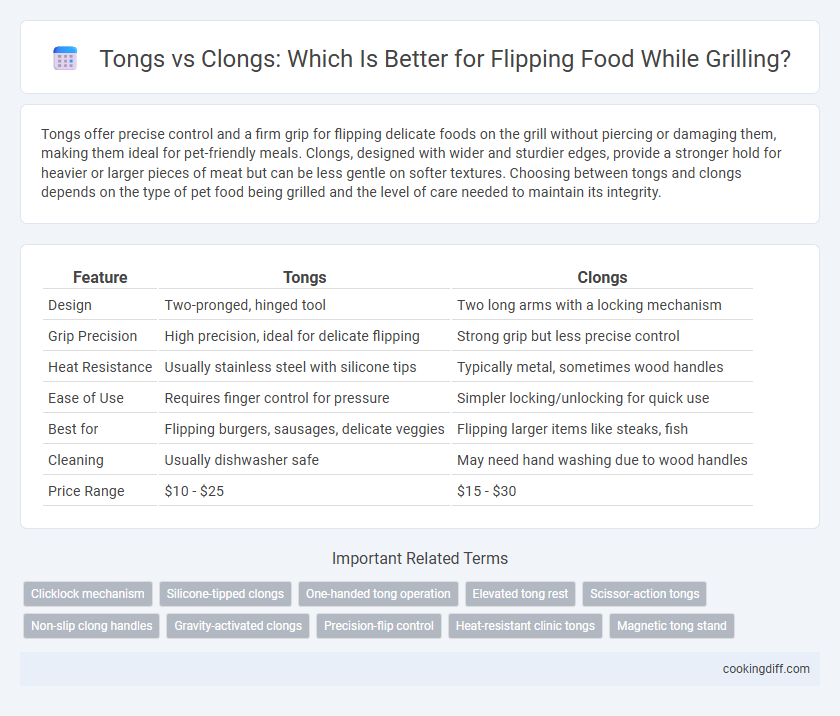 Tongs vs Clongs: Which Is Better for Flipping Food While Grilling?
