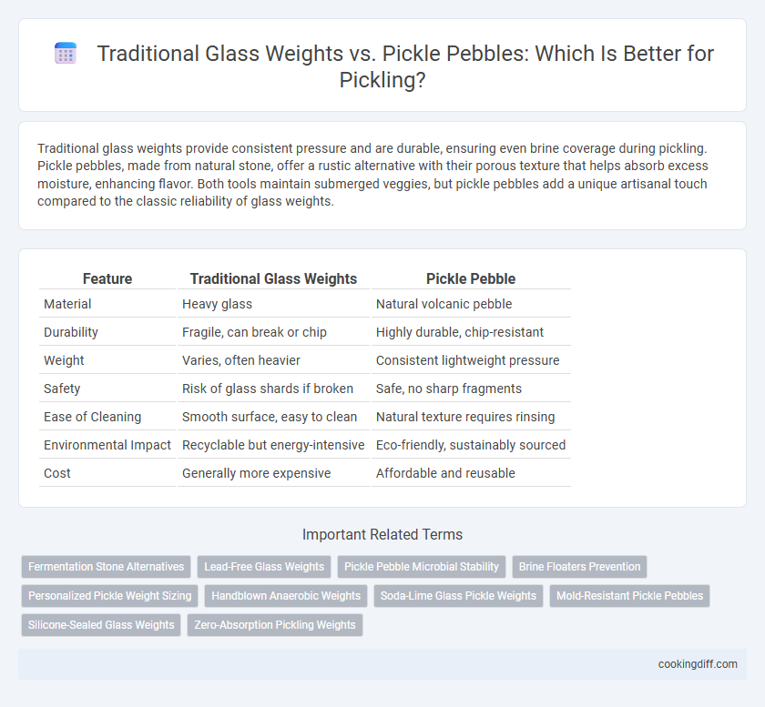 Traditional Glass Weights vs. Pickle Pebbles: Which Is Better for Pickling?