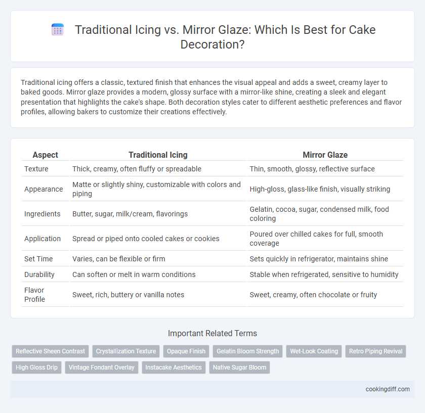 Traditional Icing vs. Mirror Glaze: Which Is Best for Cake Decoration?