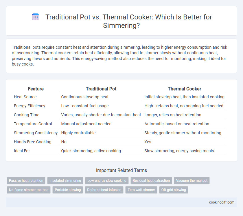 Traditional Pot vs. Thermal Cooker: Which Is Better for Simmering?