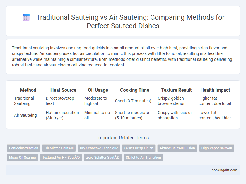 Traditional Sauteing vs Air Sauteing: Comparing Methods for Perfect Sauteed Dishes