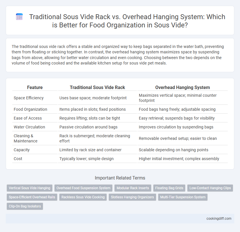 Traditional Sous Vide Rack vs. Overhead Hanging System: Which is Better for Food Organization in Sous Vide?