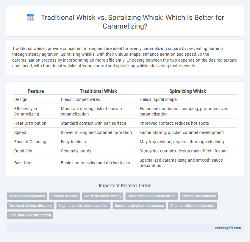 Traditional Whisk vs. Spiralizing Whisk: Which Is Better for Caramelizing?