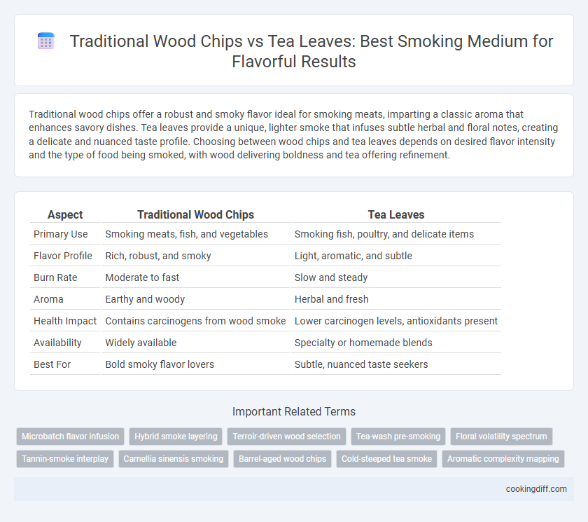 Traditional Wood Chips vs Tea Leaves: Best Smoking Medium for Flavorful Results