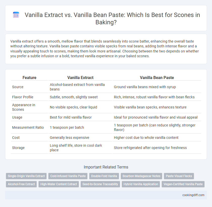 Vanilla Extract vs. Vanilla Bean Paste: Which Is Best for Scones in Baking?