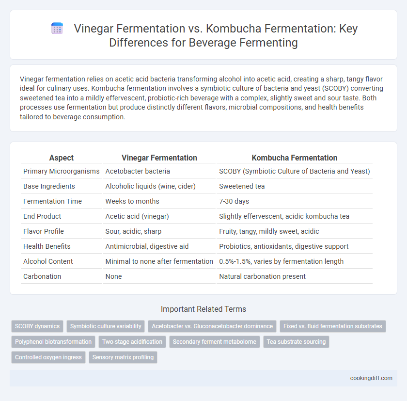 Vinegar Fermentation vs. Kombucha Fermentation: Key Differences for Beverage Fermenting