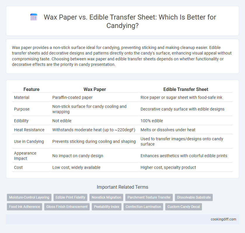 Wax Paper vs. Edible Transfer Sheet: Which Is Better for Candying?