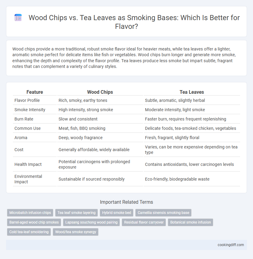 Wood Chips vs. Tea Leaves as Smoking Bases: Which Is Better for Flavor?