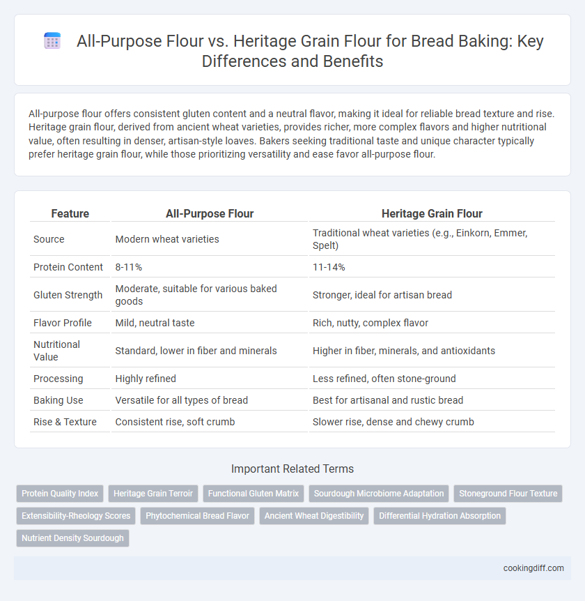 All-Purpose Flour vs. Heritage Grain Flour for Bread Baking: Key Differences and Benefits