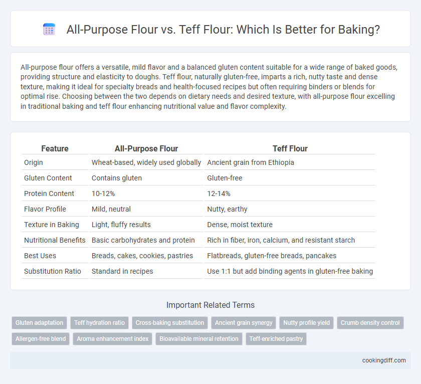 All-Purpose Flour vs. Teff Flour: Which Is Better for Baking?