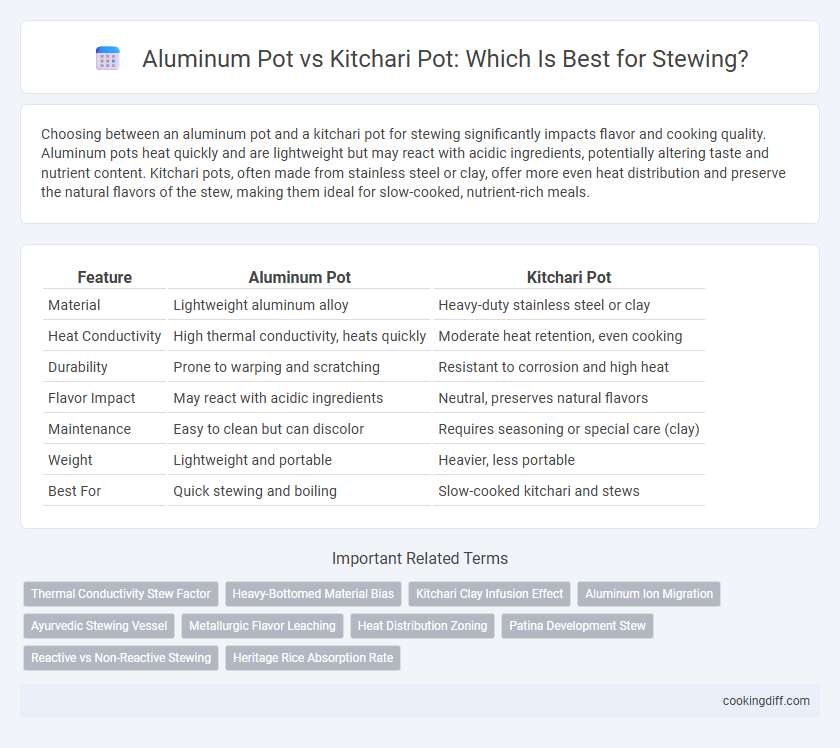 Aluminum Pot vs Kitchari Pot: Which Is Best for Stewing?