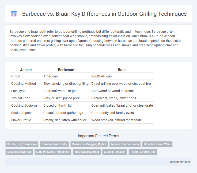 Barbecue vs. Braai: Key Differences in Outdoor Grilling Techniques
