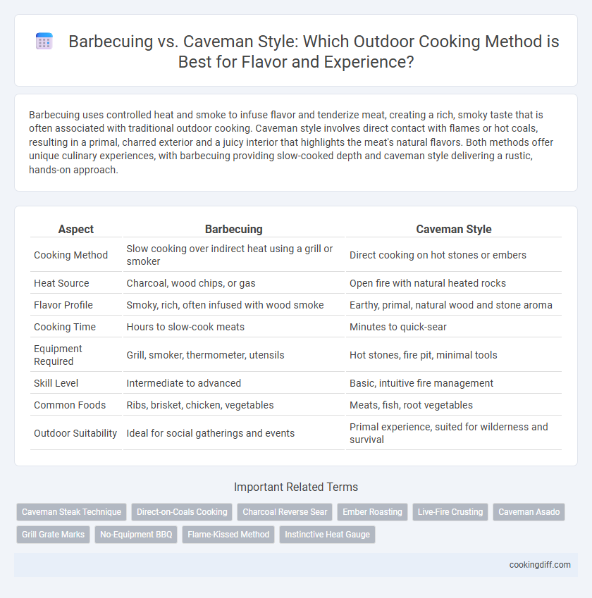 Barbecuing vs. Caveman Style: Which Outdoor Cooking Method is Best for Flavor and Experience?