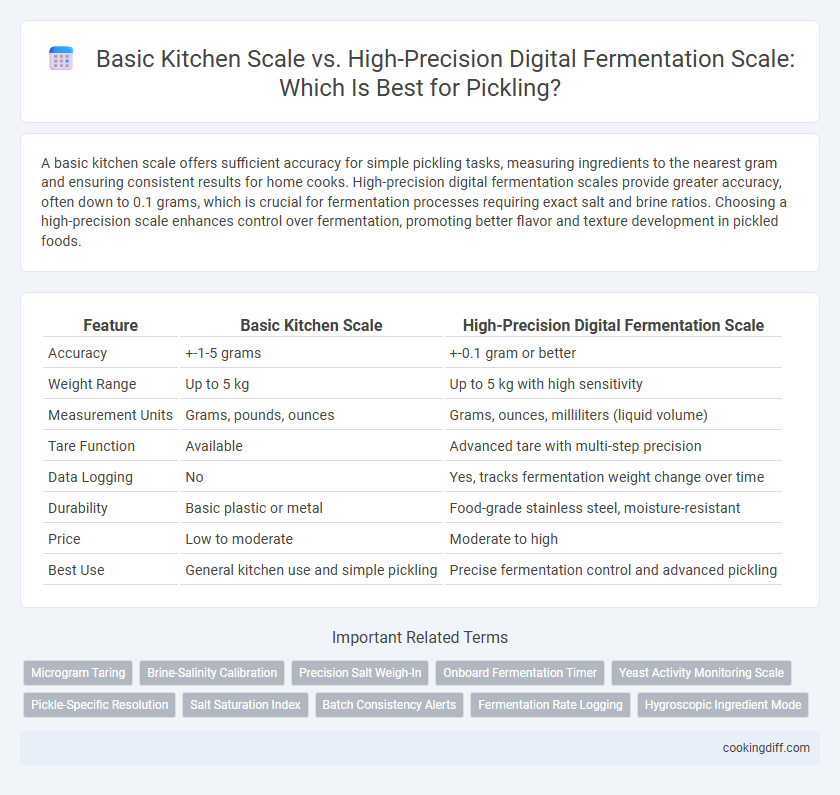 Basic Kitchen Scale vs. High-Precision Digital Fermentation Scale: Which Is Best for Pickling?