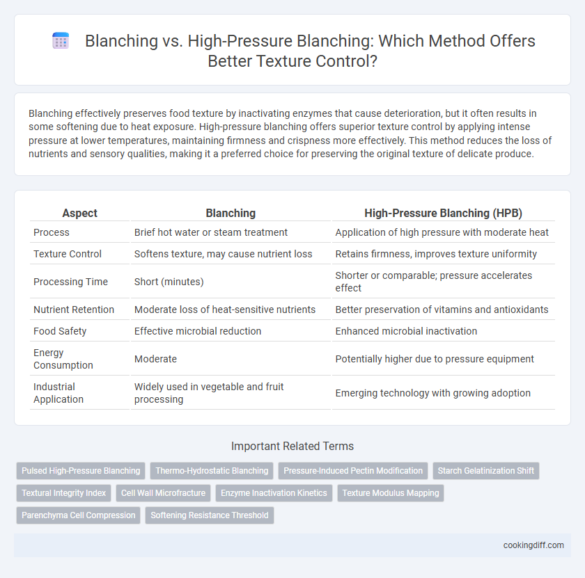 Blanching vs. High-Pressure Blanching: Which Method Offers Better Texture Control?