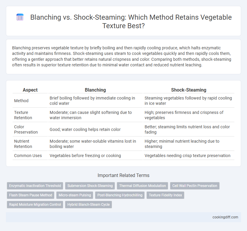 Blanching vs. Shock-Steaming: Which Method Retains Vegetable Texture Best?