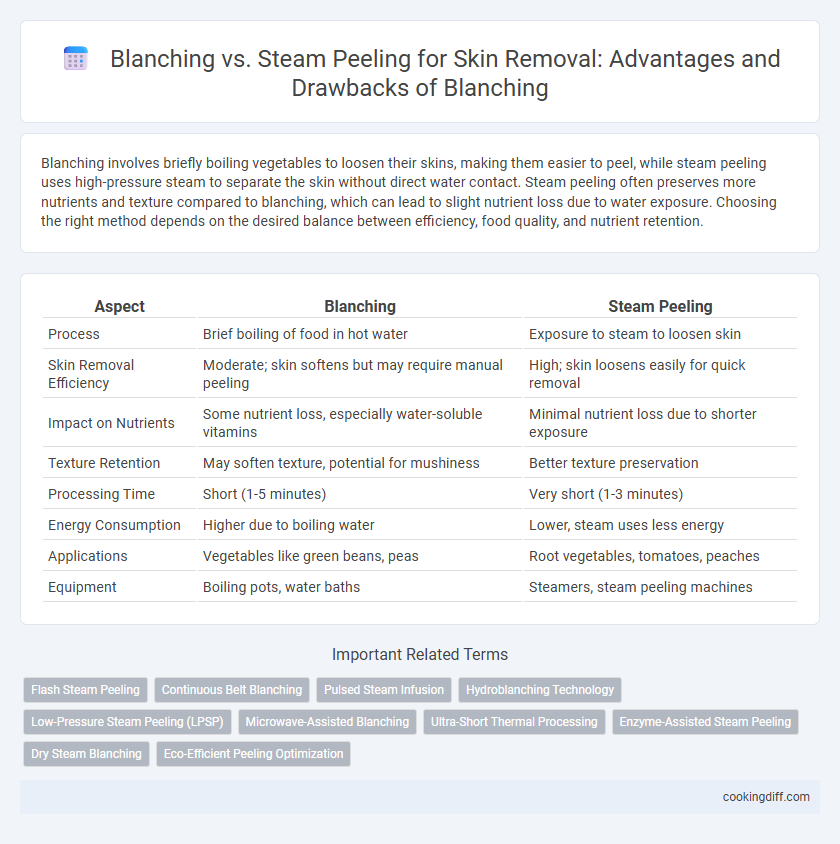 Blanching vs. Steam Peeling for Skin Removal: Advantages and Drawbacks of Blanching