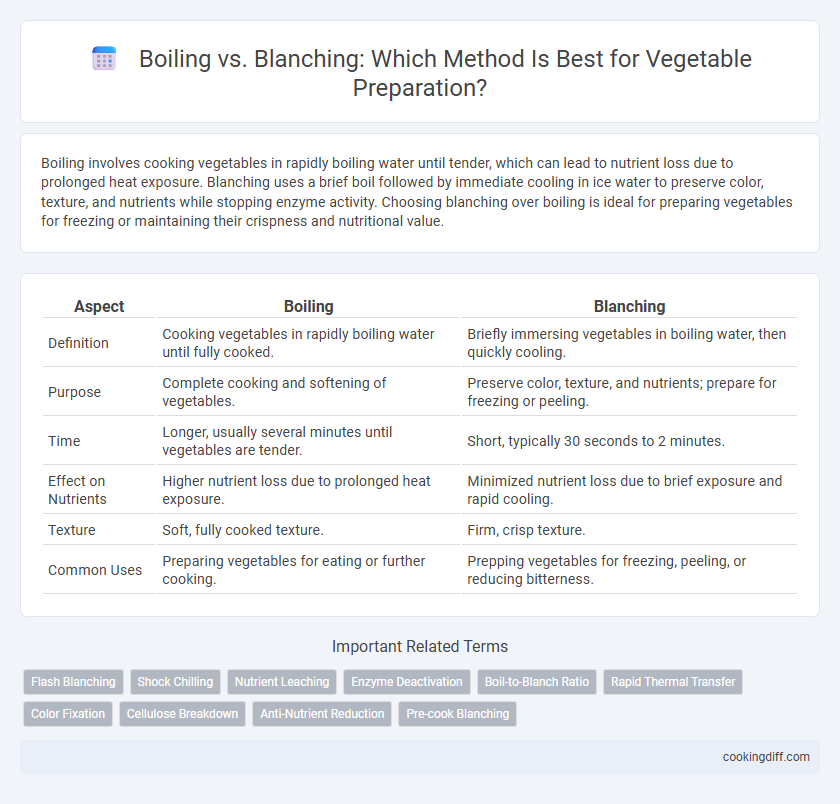 Boiling vs. Blanching: Which Method Is Best for Vegetable Preparation?
