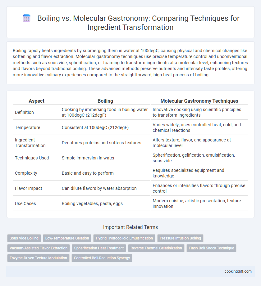 Boiling vs. Molecular Gastronomy: Comparing Techniques for Ingredient Transformation
