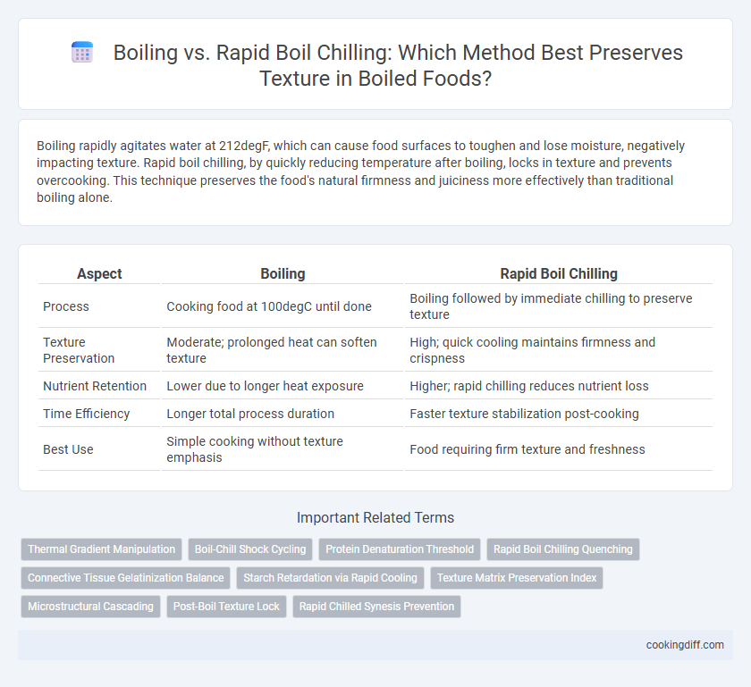 Boiling vs. Rapid Boil Chilling: Which Method Best Preserves Texture in Boiled Foods?