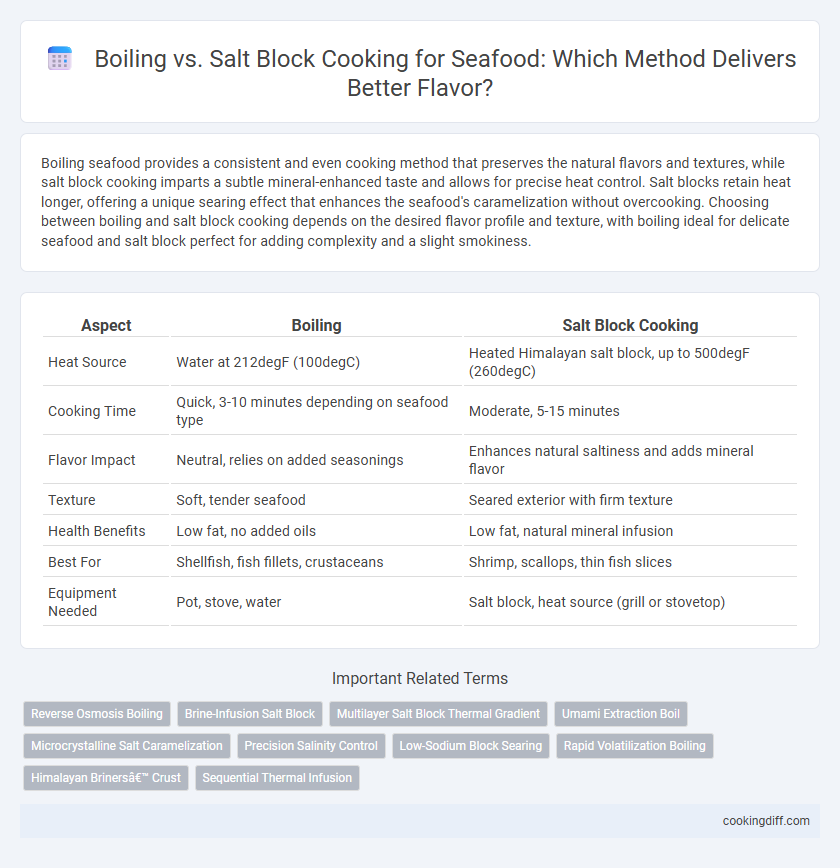 Boiling vs. Salt Block Cooking for Seafood: Which Method Delivers Better Flavor?