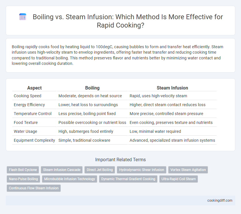 Boiling vs. Steam Infusion: Which Method Is More Effective for Rapid Cooking?