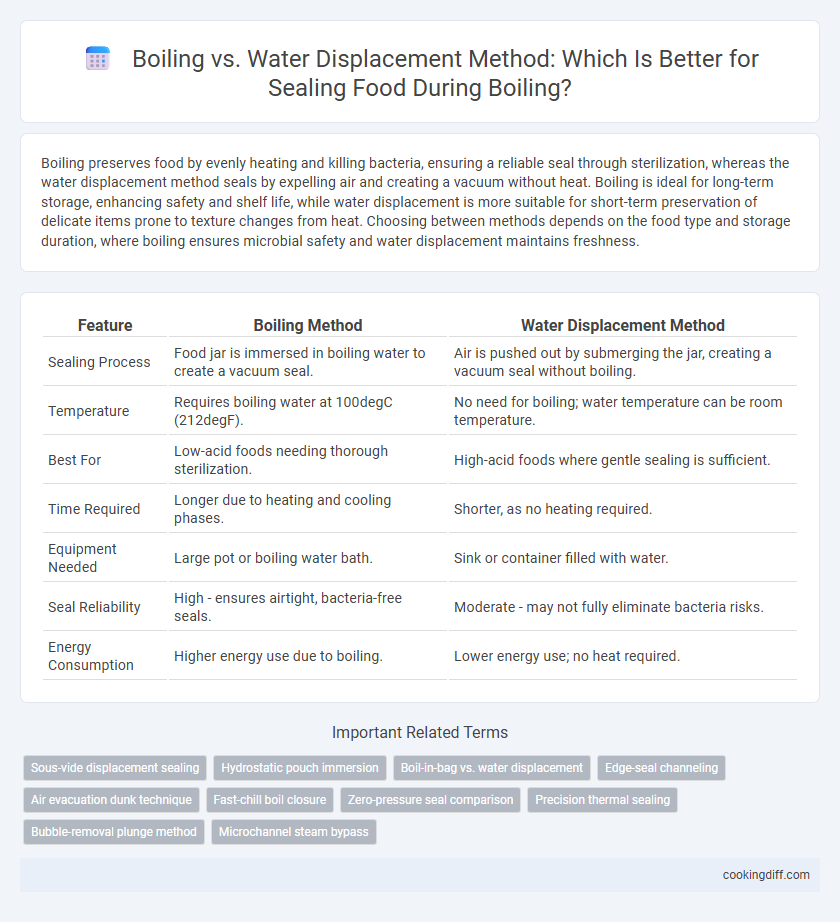 Boiling vs. Water Displacement Method: Which Is Better for Sealing Food During Boiling?