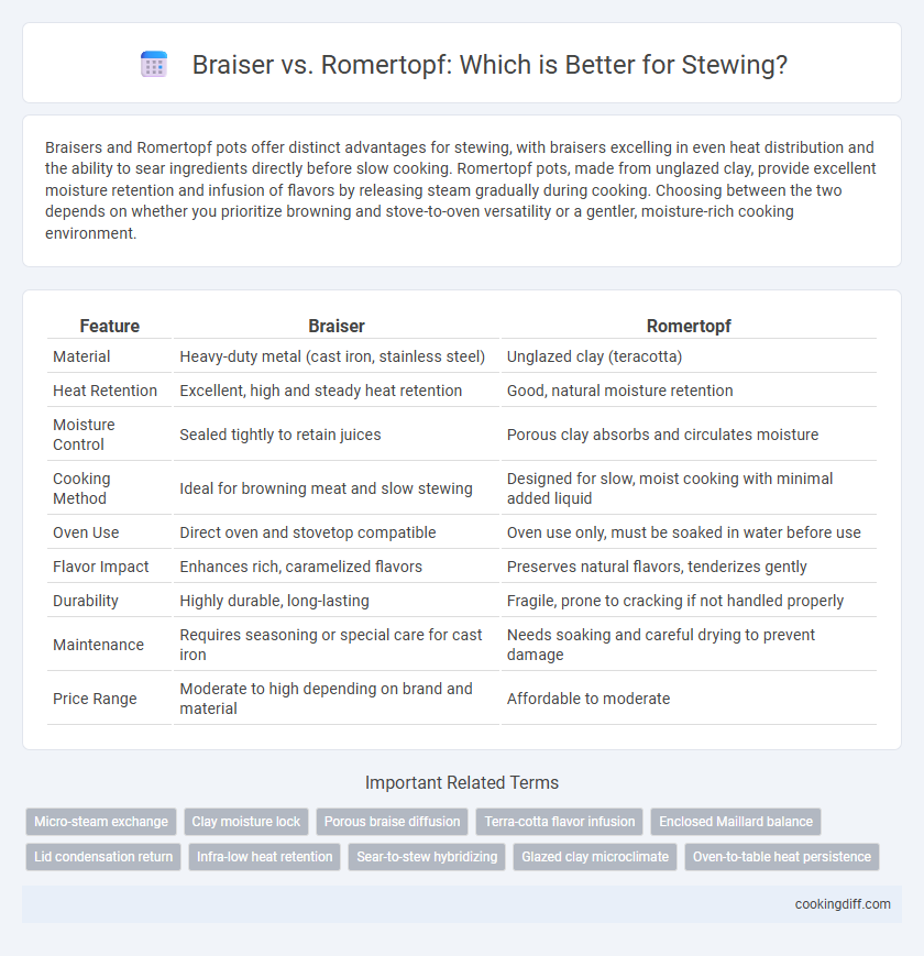 Braiser vs. Romertopf: Which is Better for Stewing?