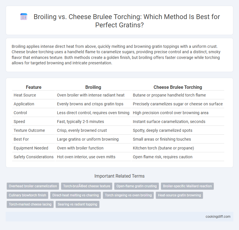 Broiling vs. Cheese Brulee Torching: Which Method Is Best for Perfect Gratins?