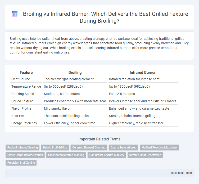 Broiling vs Infrared Burner: Which Delivers the Best Grilled Texture During Broiling?