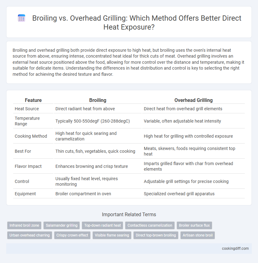 Broiling vs. Overhead Grilling: Which Method Offers Better Direct Heat Exposure?