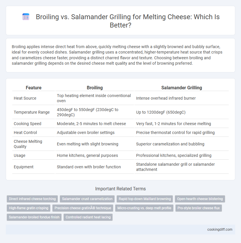 Broiling vs. Salamander Grilling for Melting Cheese: Which Is Better?