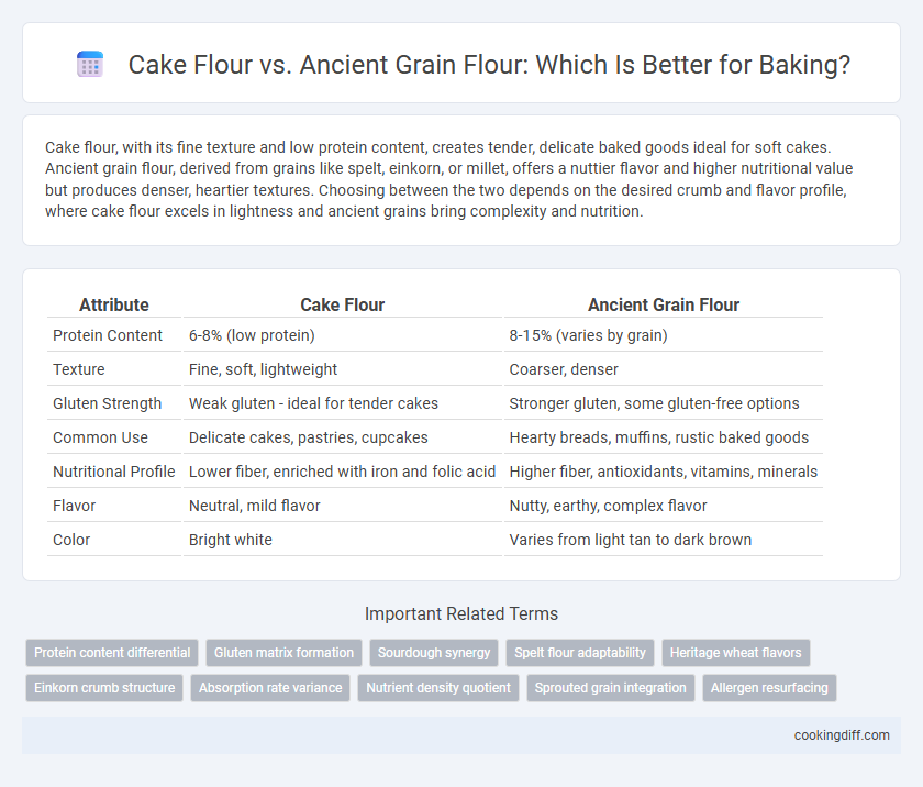 Cake Flour vs. Ancient Grain Flour: Which Is Better for Baking?
