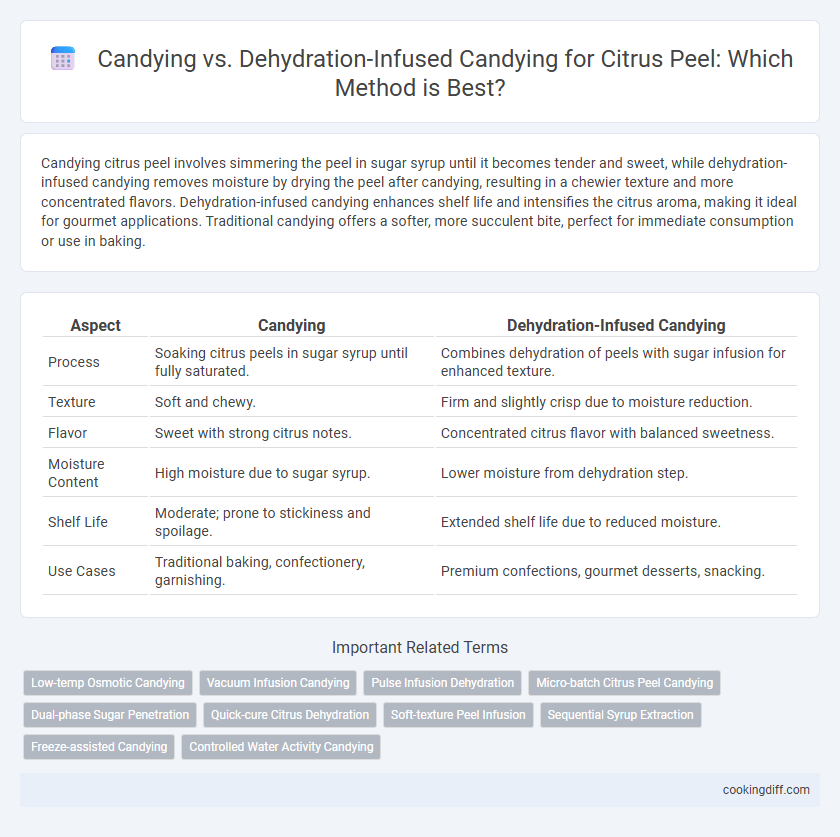 Candying vs. Dehydration-Infused Candying for Citrus Peel: Which Method is Best?