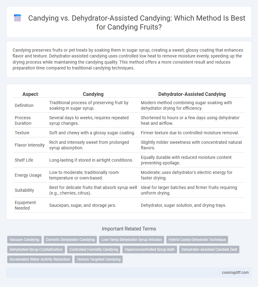 Candying vs. Dehydrator-Assisted Candying: Which Method Is Best for Candying Fruits?