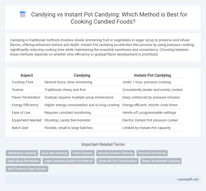 Candying vs Instant Pot Candying: Which Method is Best for Cooking Candied Foods?