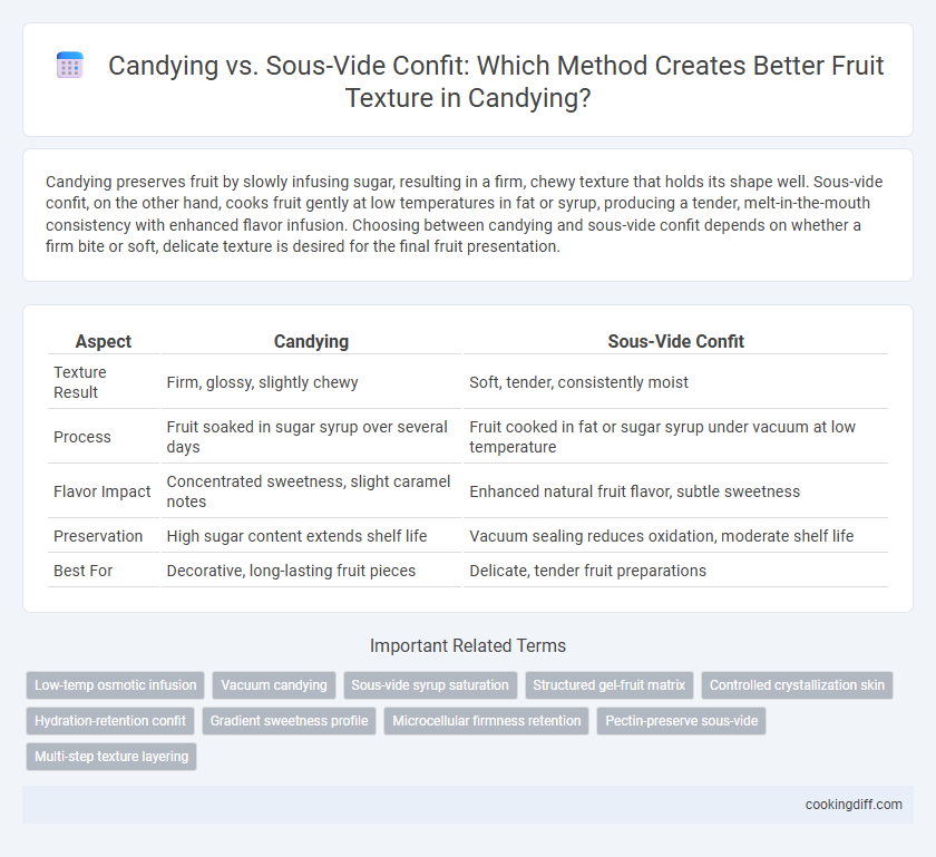 Candying vs. Sous-Vide Confit: Which Method Creates Better Fruit Texture in Candying?