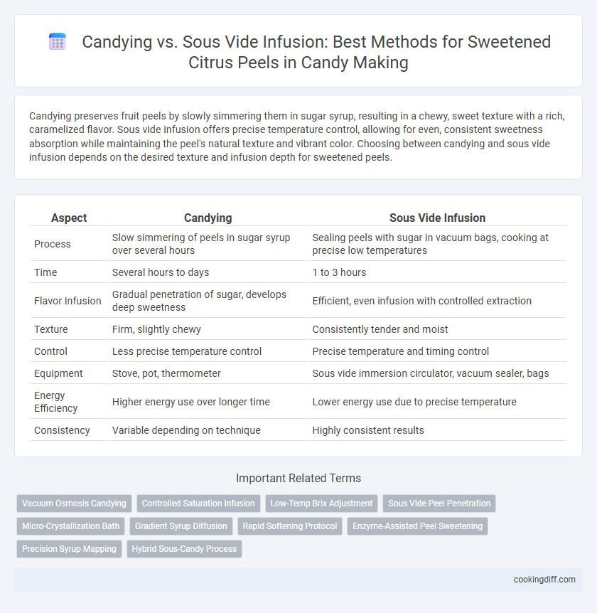 Candying vs. Sous Vide Infusion: Best Methods for Sweetened Citrus Peels in Candy Making