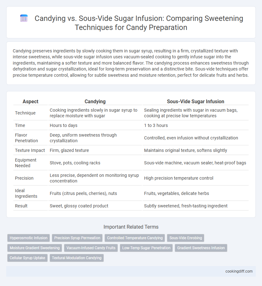 Candying vs. Sous-Vide Sugar Infusion: Comparing Sweetening Techniques for Candy Preparation