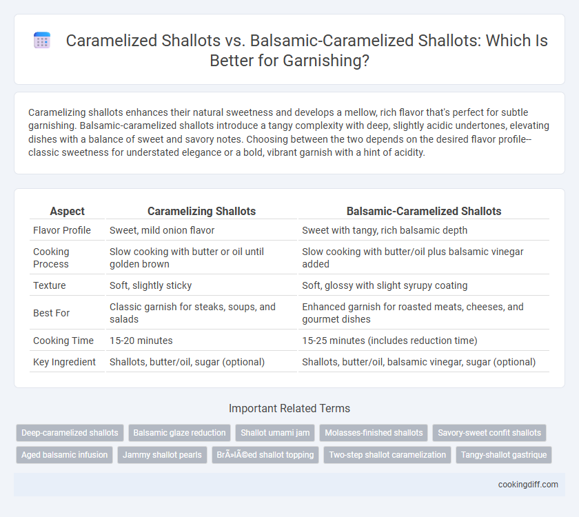 Caramelized Shallots vs. Balsamic-Caramelized Shallots: Which Is Better for Garnishing?